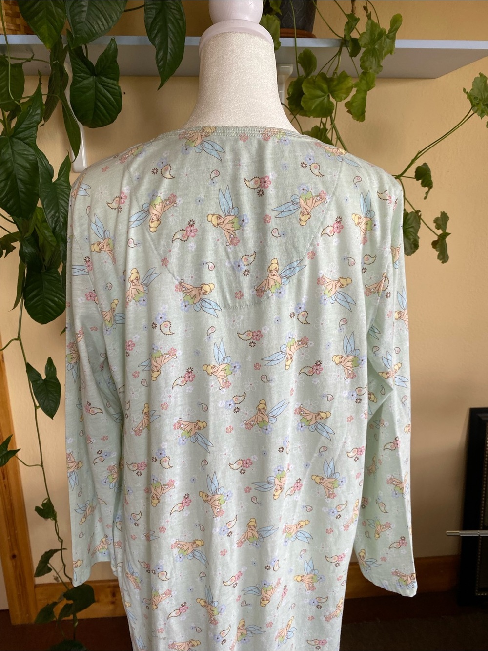 Disney Tinker Bell Nightgown Fairy Cottage Pajama Dress L 12/14 - Picture 7 of 12